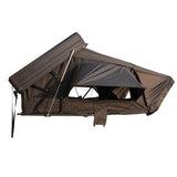 HRT-006 3‑4 Person Side‑Flip Aluminum Hard Shell All‑Season 4X4 Roof Top Tent, Hydraulic Quick Open, Double‑Layer Waterproof Design
