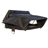 HRT-006 3‑4 Person Side‑Flip Aluminum Hard Shell All‑Season 4X4 Roof Top Tent, Hydraulic Quick Open, Double‑Layer Waterproof Design