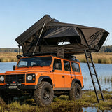 HRT-006 3‑4 Person Side‑Flip Aluminum Hard Shell All‑Season 4X4 Roof Top Tent, Hydraulic Quick Open, Double‑Layer Waterproof Design