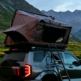 HRT-003 New Outdoor Aluminum Oxford Waterproof Roof Top Tent, Side-Opening Quick Setup, 2-3 Person All-Season Camping for SUV & Trucks